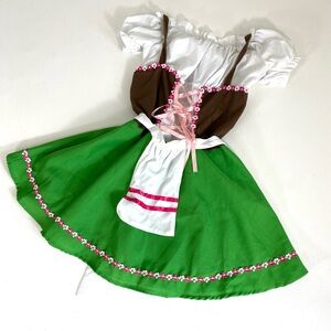 Child’s German Girl Heidi Gretel Oktoberfest dress Halloween costume size large